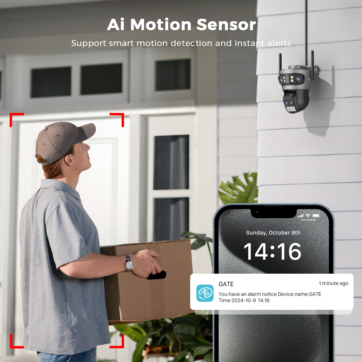 20MP 8K HD WiFi カメラ屋外 10X ズーム 4 レンズ 3 スクリーン自動追跡セキュリティ保護 4K PTZ CCTV ビデオ監視