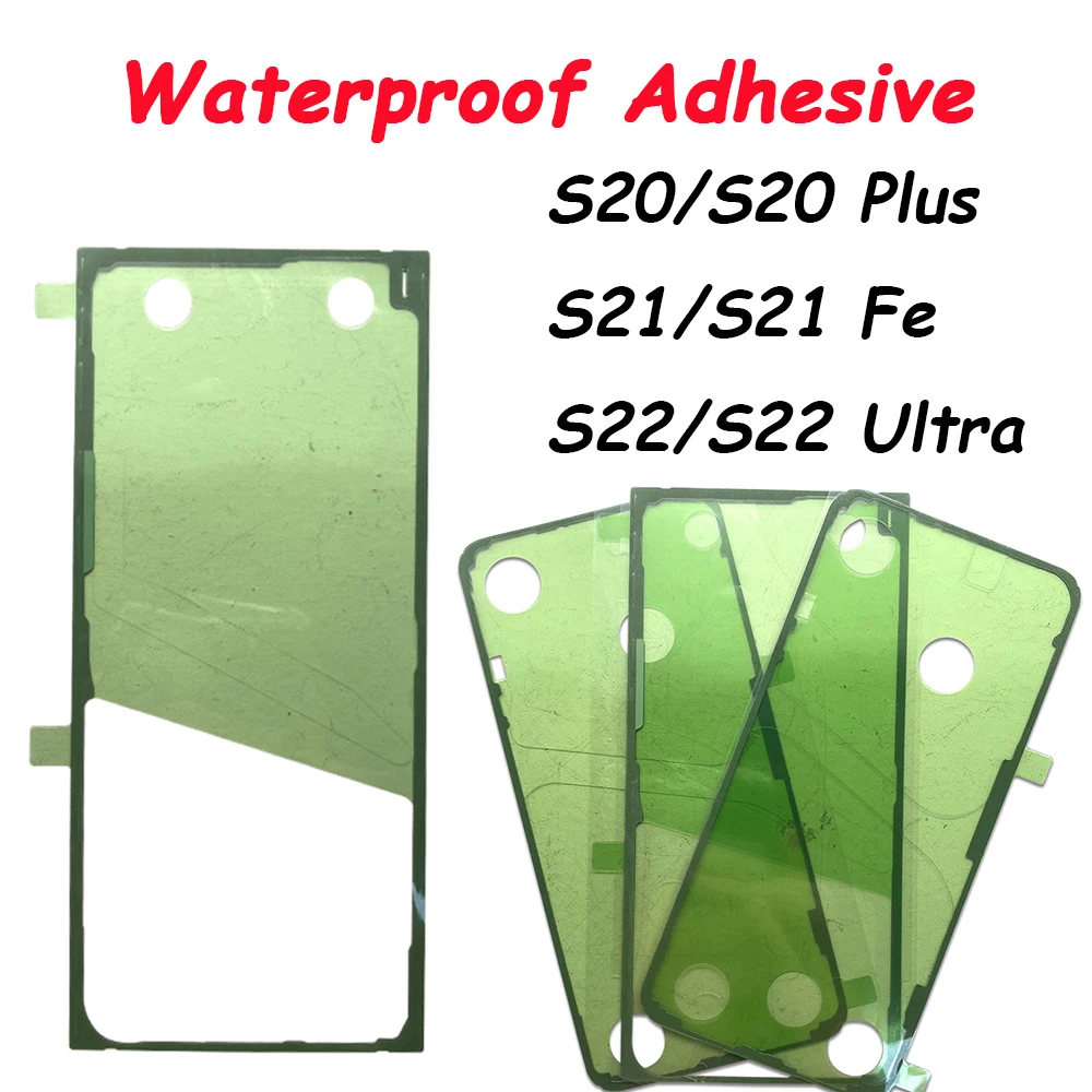 Wasserdichter Aufkleber für Samsung S23 S21 S20 Ultra S21 Fe S21 Plus Klebeaufkleber Rückseite Gehäuse Batterieabdeckung Klebeband Aufkleber