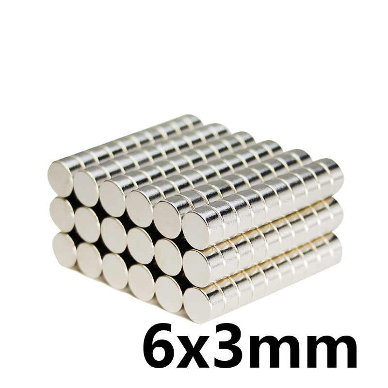 20PCS 6x3 Neodymium Magnet Strong Magnetic Magnets Neodymium Super Strong Magnets for the Refrigerator Magnit Magneat Neod