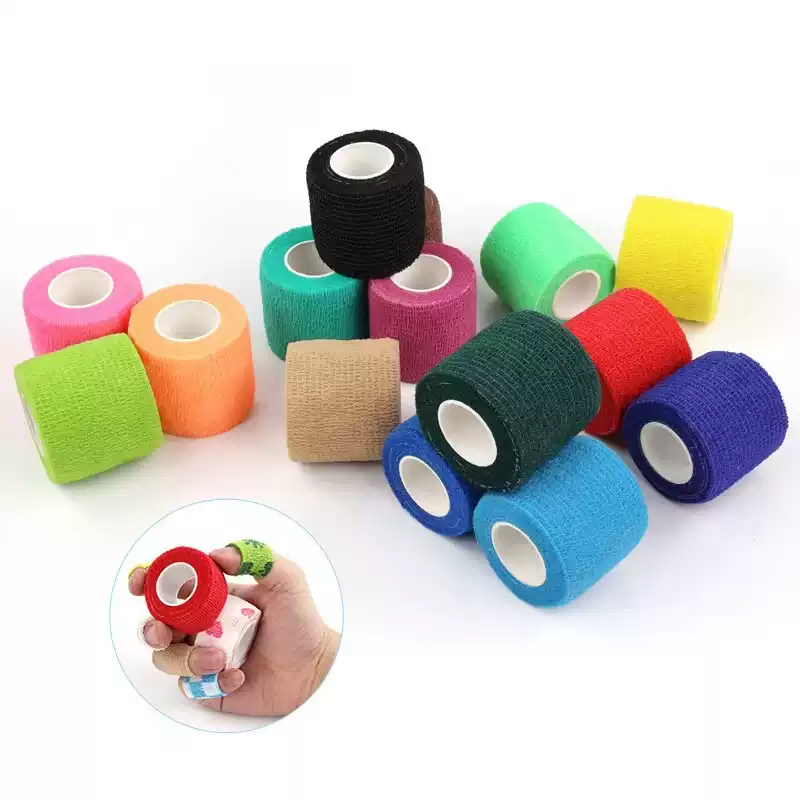 1pc auto-adesivo bandagem elástica elastoplast esportes envoltório fita protetor esportivo para joelho dedo tornozelo palma kit de primeiros socorros