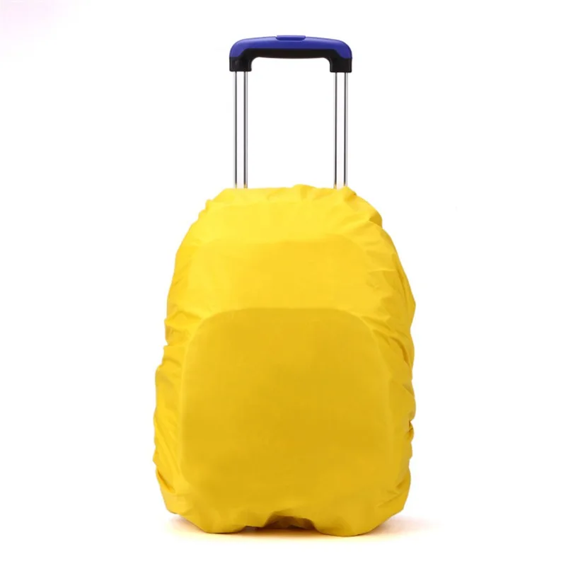 1 pçs crianças à prova dwaterproof água mochila capa de chuva esporte ao ar livre noite ciclismo luz segurança capa de chuva caso saco acampamento caminhadas 35l