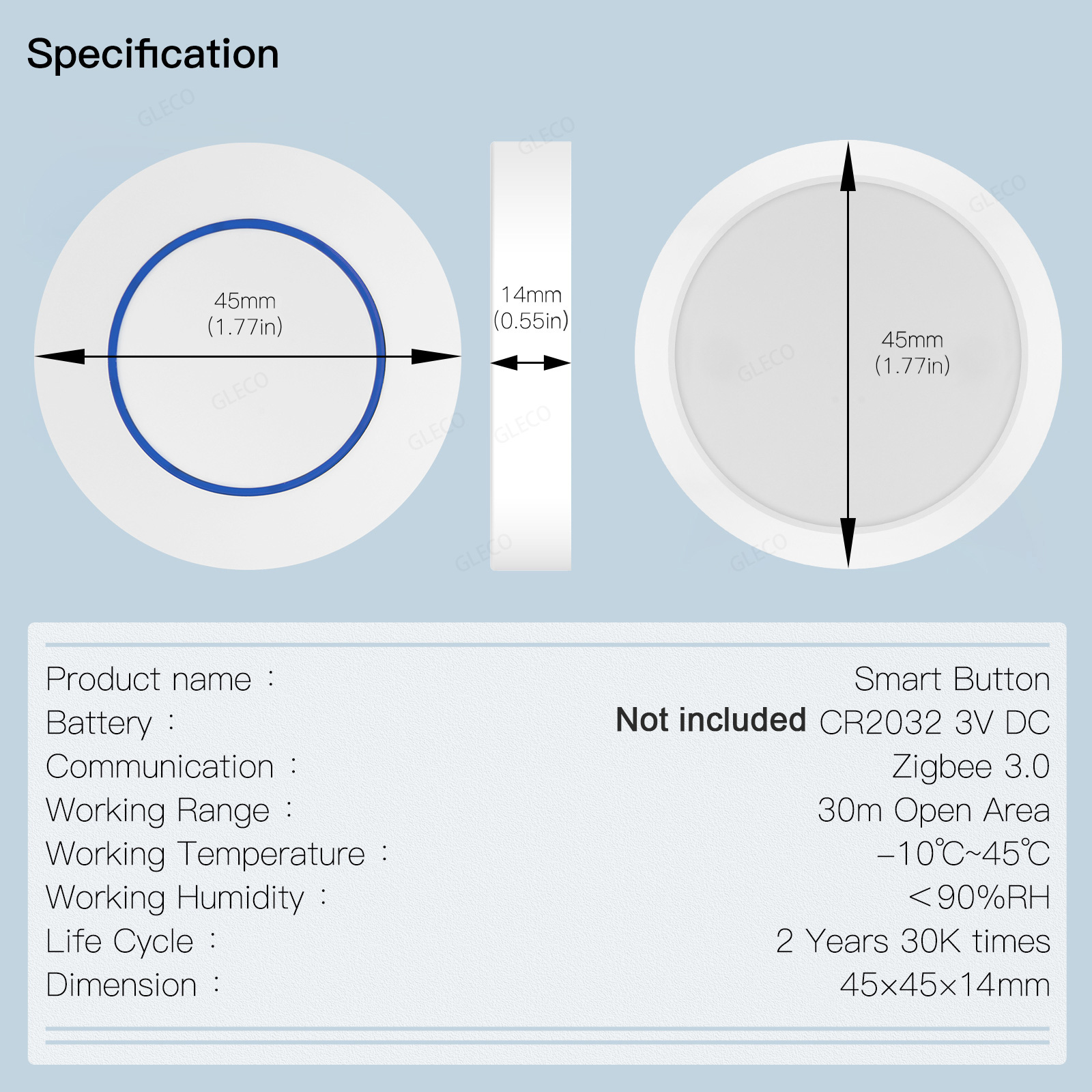 Tuya ZigBee Smart Button Scèneschakelaar Draadloze afstandsbediening aan uit Key Controller Multi-scene koppelingsschakelaars Slimme automatisering