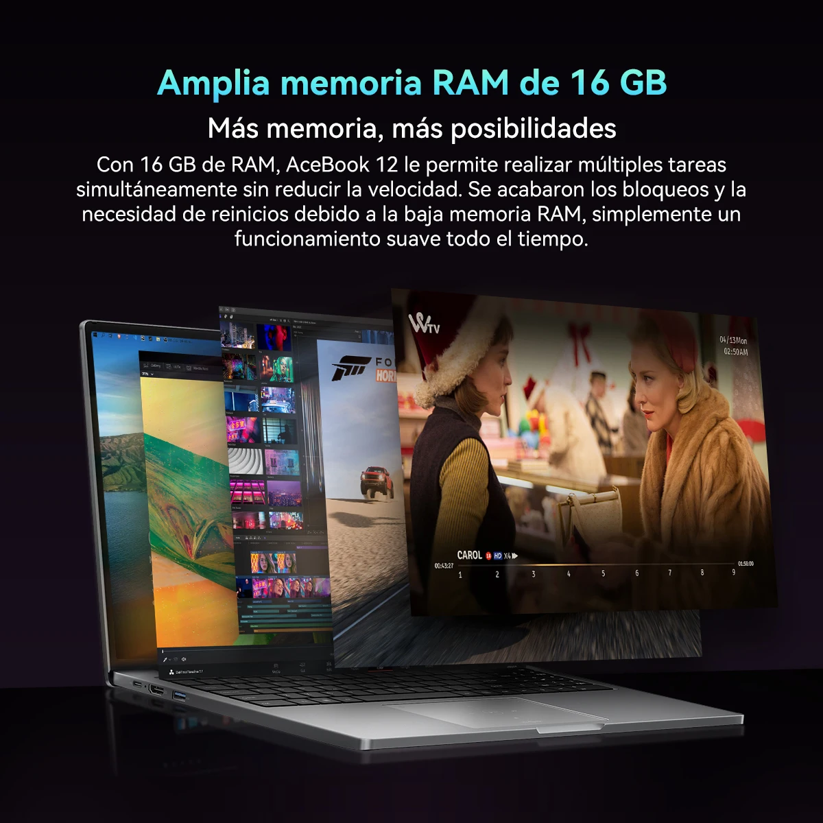 [Estreno mundial] Laptop Blackview AceBook 12 Win 11 Pro Pantalla de 16'' 1920*1200, Notebook Intel I5-1030NG7, 16GB 512GB, 5000mAh