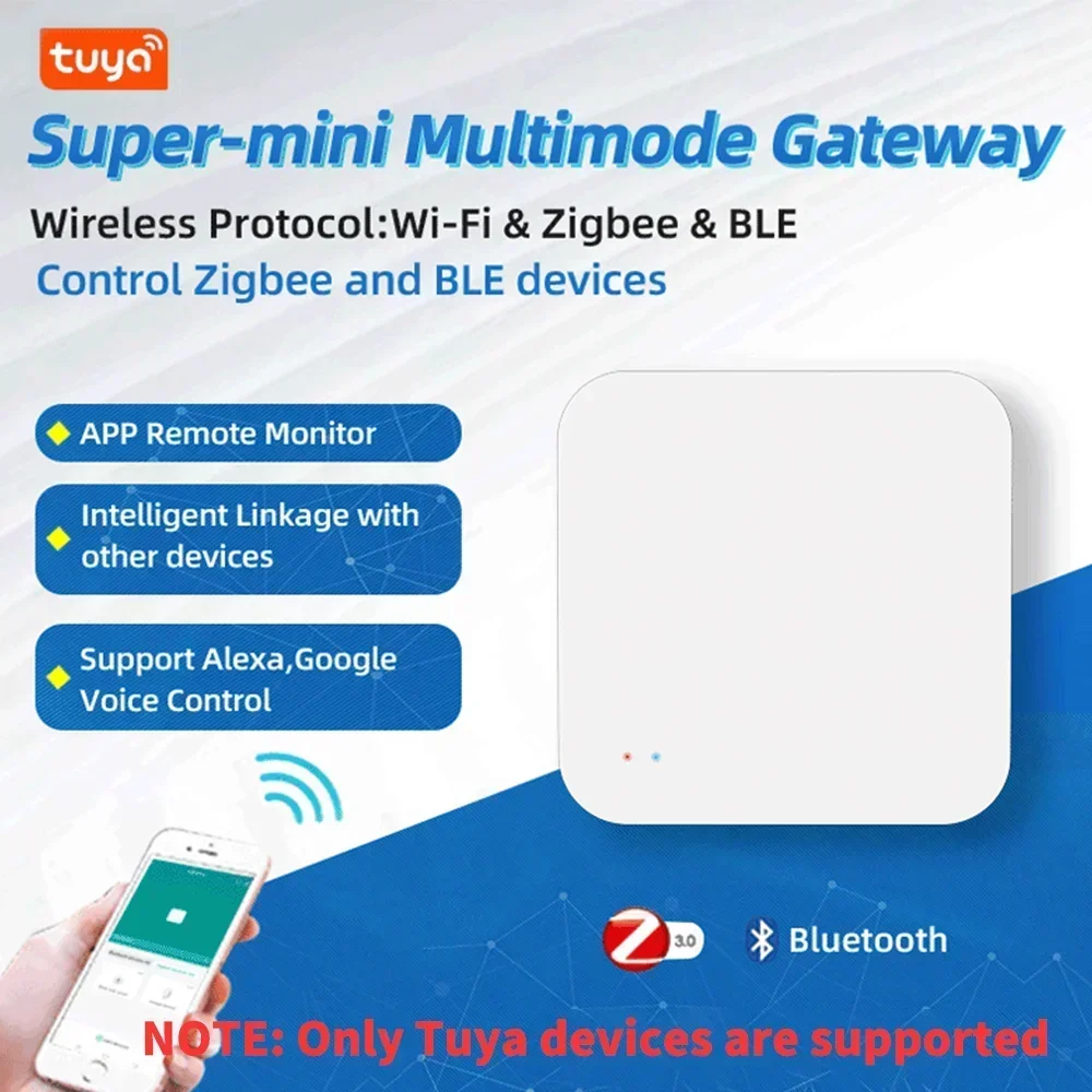 Tuya ZigBee Hub Smart Gateway Wi-Fi Bluetooth Mesh Muti-Mode Wireless Bridge für Smart Home Var Smart Life App Fernbedienung