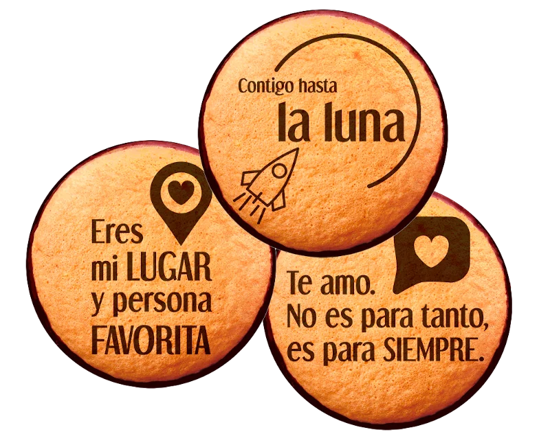Caixa de luas dulcesol com 2Kg embalada individualmente. Produto de pastelaria e pastelaria. Bolo de ló com cobertura de cacau