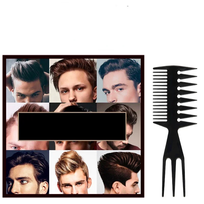 Dupla face dente pentes para homens, forma óssea de peixe, escova de cabelo profissional, barbeiro, tingimento, corte, coloração, ferramenta penteado