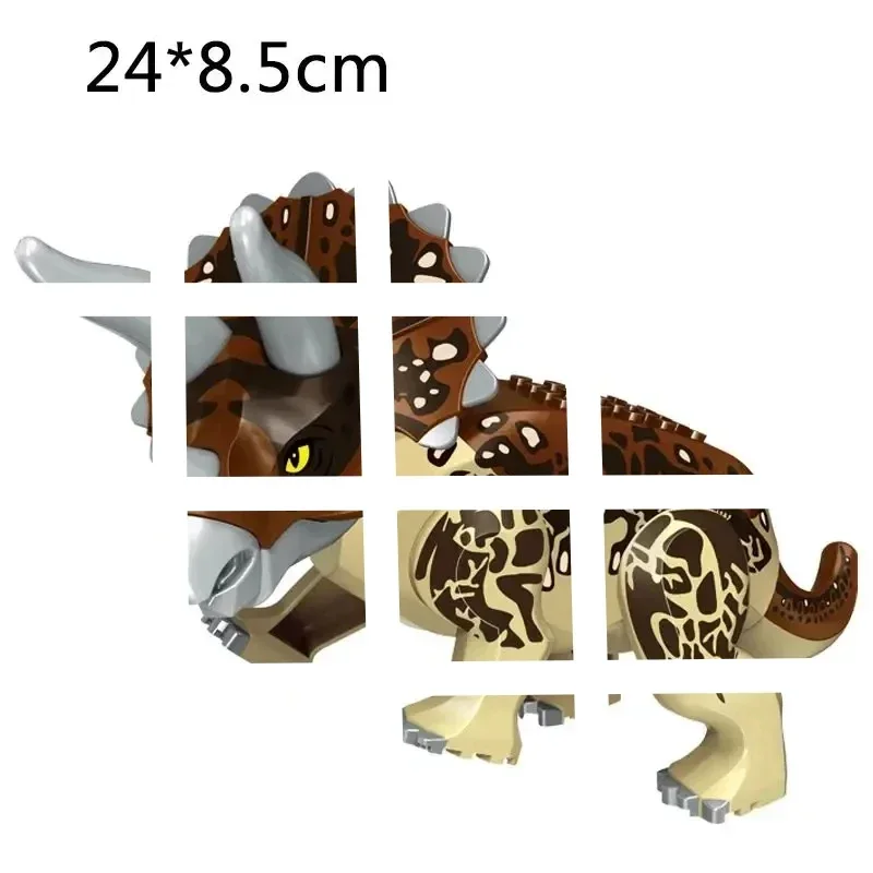 Obtenga sus grandes bloques de construcción de dinosaurios - Juguete Moc - Regalos para Navidad/Halloween/Jorno de Acción de Gracias