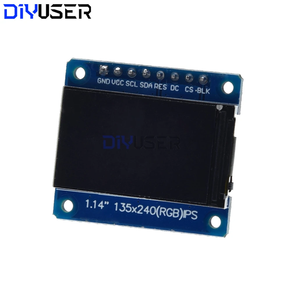 Módulo de pantalla LCD TFT IPS de 1,14 pulgadas, controlador SPI ST7789 de 135x240, pantalla LCD a Color de 65K para Arduino Raspberry Pi ESP32 STM32 DIY