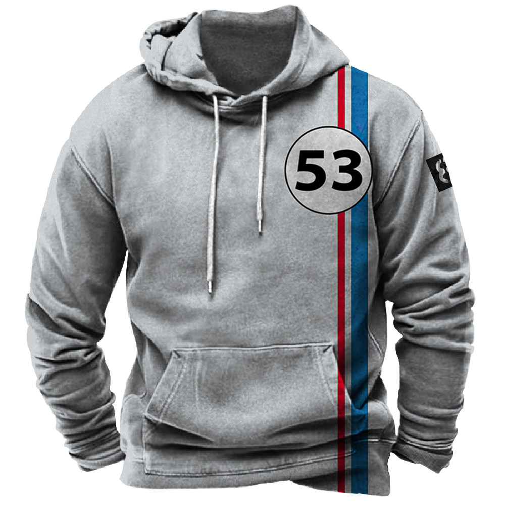 Jersey Vintage con capucha para hombre, sudadera informal de manga larga estilo Y2k para Golf, Otoño e Invierno, sudadera sencilla de gran tamaño para hombre, Tops, ropa