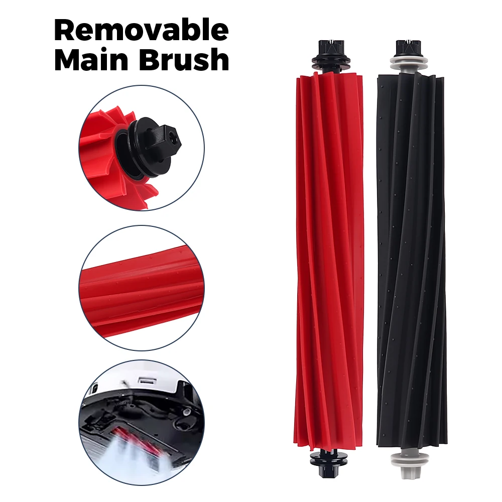 Roller Brush For Roborock G20/S8/S8 Pro Ultra/S8+/Q5 Pro/Q5 Pro+/Q8 Max/Q8 Max Plus Robot Vacuum Cleaner Attachment Main Brushes