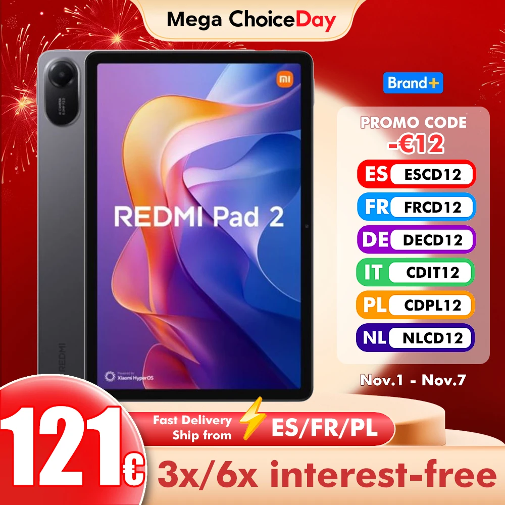 Xiaomi Redmi Pad 2 128GB/256GB WIFI 11" Pantalla 2.5K Batería 9000mAh Tablet PC