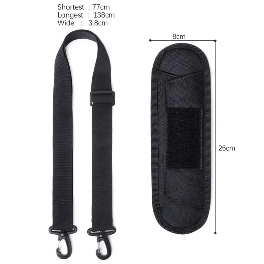 1 PCS Adjustable Shoulder Strap Durable Detachable Nylon Bag Shoulder Belt Simple Solid Color Replacement Belt