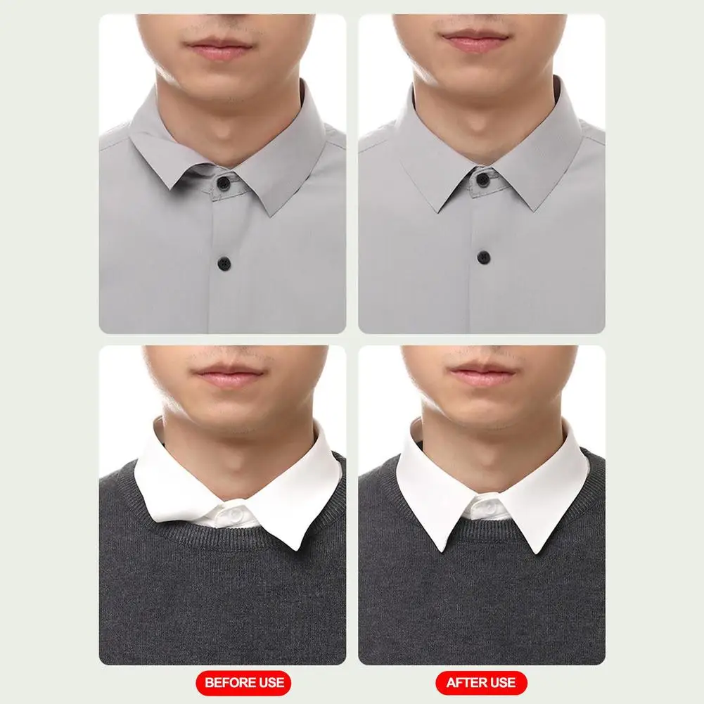 Esquina de Collar, cuerno antirizado, soporte fijo, correa Invisible desechable, Collar triangular Invisible, cinta autoadhesiva de estilo N4R3