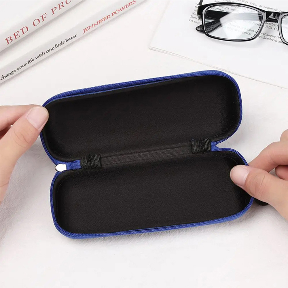 Denim Fabric Glasses Cases Zipper Sunglasses Protection Container Eyeglasses Pencil Case Reading Glasses Box Organizer Carry Bag