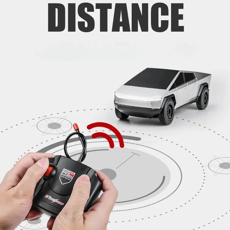 Cybertruck Off-Road Pickup Car Model, Som e luz, Carregamento resistente a acidentes, Brinquedos para crianças Presente, Novo, 1:14