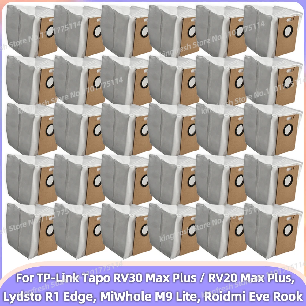 Dust Bag Fit For ( TP-Link Tapo RV30 Max Plus / RV20 Max Plus, Lydsto R1 Edge, MiWhole M9 Lite, Roidmi Eve Rook ) Parts