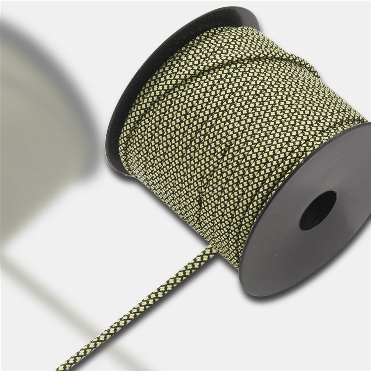 BAAU 2X Camping Paracord 4 มม.50 เมตร 7 Strands เชือกร่มสําหรับปีนเขากลางแจ้ง Survival Hiking Clothesline สีเขียว