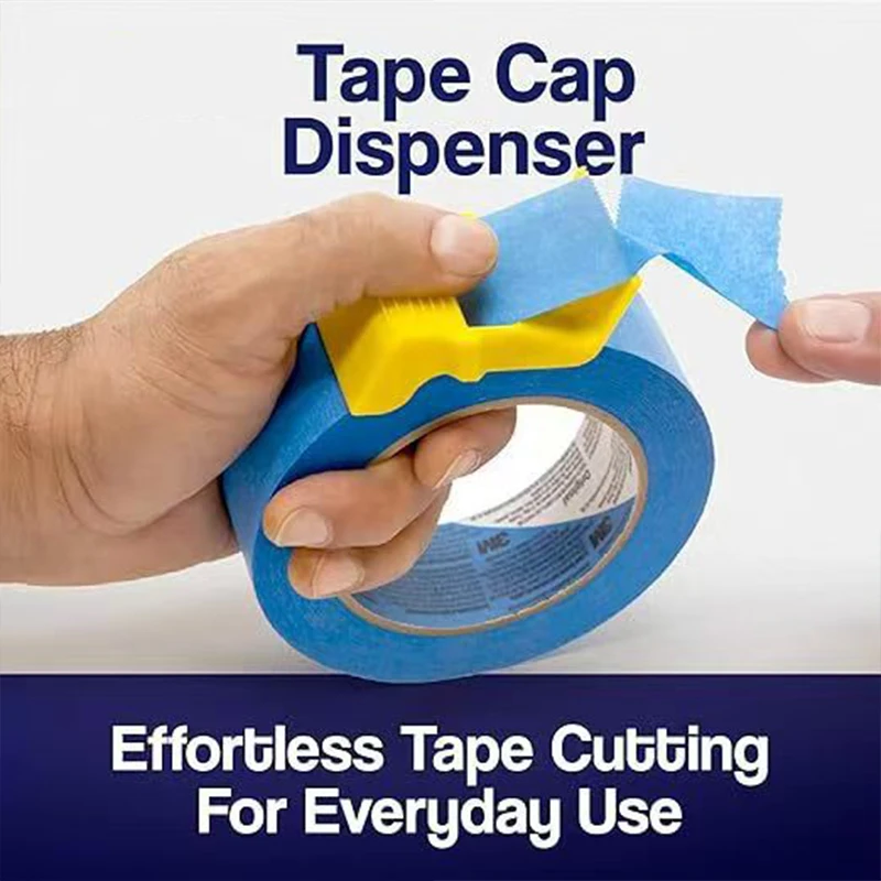 Dispenser di nastro da 3 pezzi con confezionatrice di nastro taglierina Accessori per pittura di tre dimensioni Strumento per l'efficienza del lavoro di taglio del nastro piccolo senza sforzo