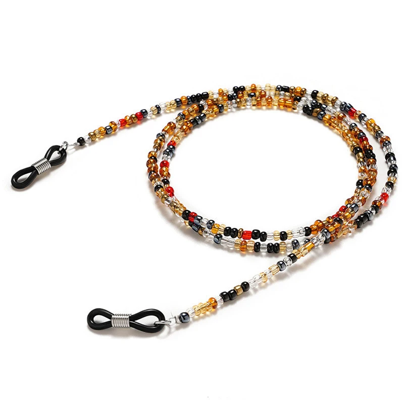 Cadenas de gafas de moda para mujer, cadenas de gafas de sol de cristal de pera, soporte de cordón para gafas, cordón para collar, correa, cuerda
