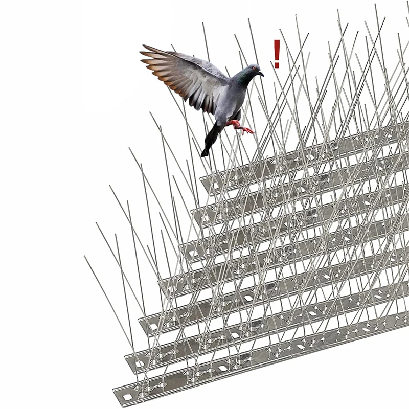 BIRD Spikes Repellent อุปกรณ์กับนกพิราบ Crows Repeller กลางแจ้ง Defense Scare นกสวน Scarecaper ภายนอก Anti Gadgets