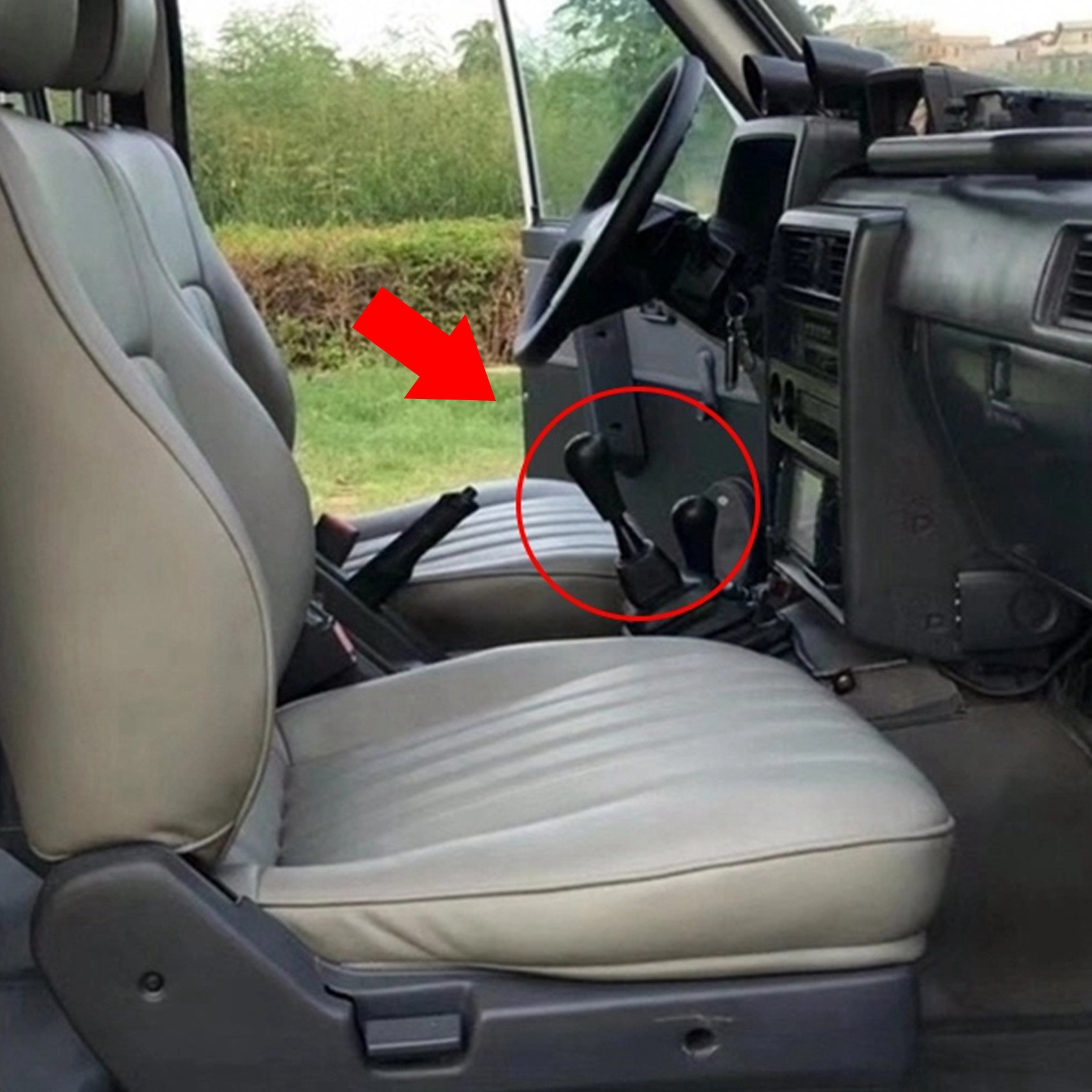 Perilla de palanca de cambios Manual para coche, perilla de polaina para Nissan Safari Patrol Y60 GQ