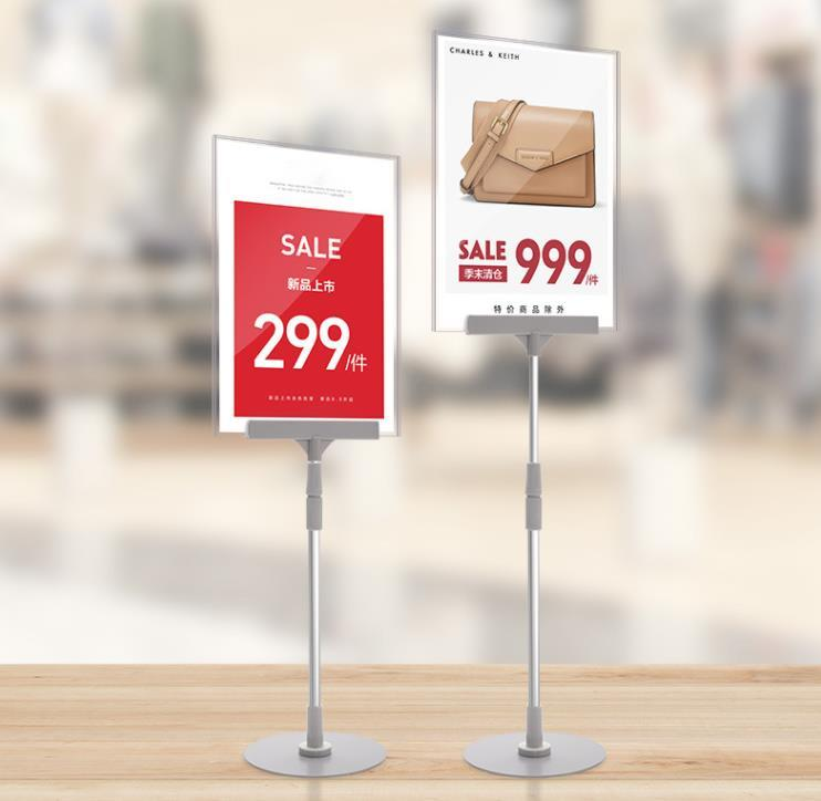 Bekleidungsgeschäft A4 Banner Ständer Werbung Display Poster Desktop Platzierung Acrylrahmen