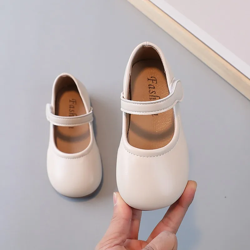 Sapatos Mary Janes para festa de casamento, sapatos femininos, sapatilhas infantis, volta às aulas, bege, preto, marrom, simples, primavera, outono