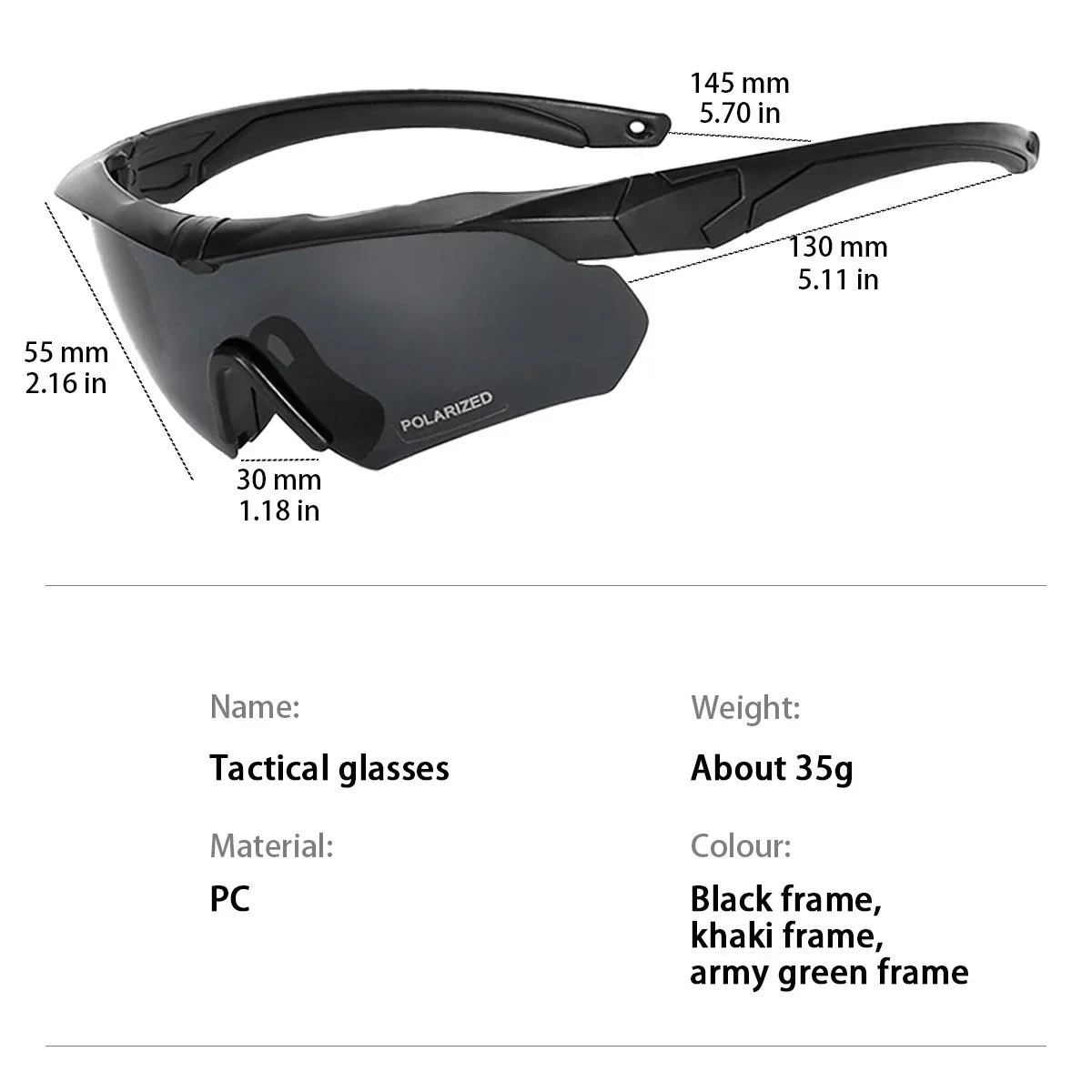 Occhiali tattici militari CS Airsoft Occhiali da tiro antivento HD 3 lenti Motocross Moto Alpinismo Occhiali sicuri
