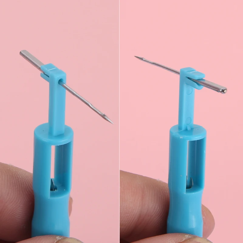 1/2pcs อัตโนมัติเย็บ Threader Stitch ใส่เครื่องมือ Quick Threader เข็มเปลี่ยนถือเข็มแน่นอุปกรณ์เย็บผ้า