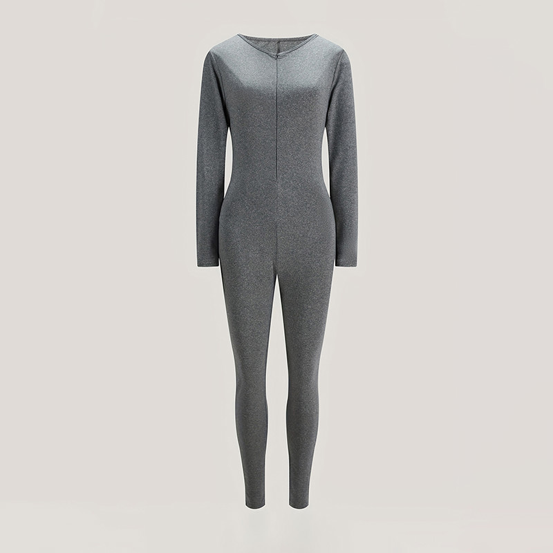 Sexy Sport Overalls Frauen Herbst Neue Feste Lange Hülse Bodycon Mode Strampler Streetwear Beiläufige Dünne Fitness Insgesamt Weibliche