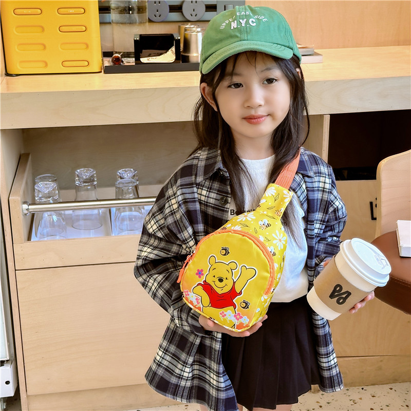 Нагрудная сумка с принтом «Ститч», для мальчиков и девочек