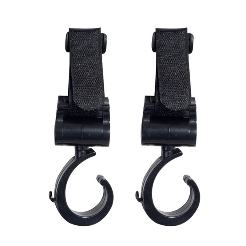 Colgador de bebé, ganchos para cochecito de bebé, rotación de 360 grados, accesorios para coche de bebé, organizador de cochecito, accesorios para cochecito, 2 uds.