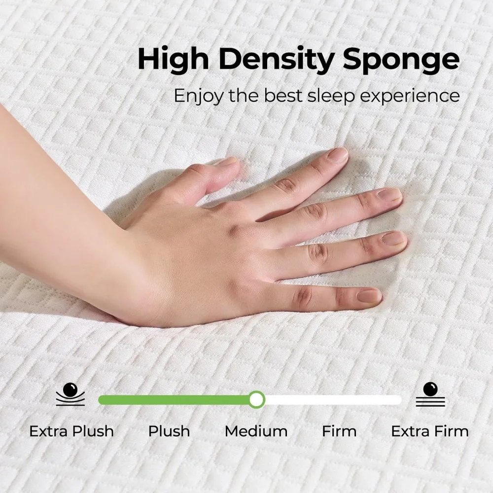 Full Size Mattress, 8 Inch Gel Memory Foam Mattress in a Box, Fiberglass Free, Breathable Mattress for Cooler Sleep Supportive