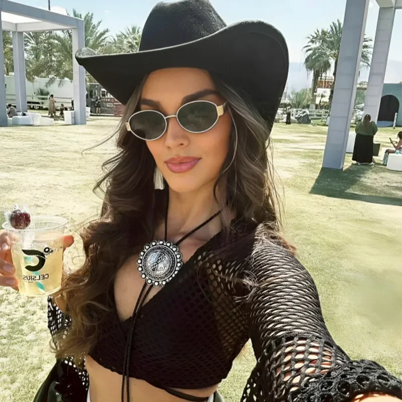 Nova armação oval óculos de sol proteção solar retro viagem wear simples resistente uv óculos de armação pequena