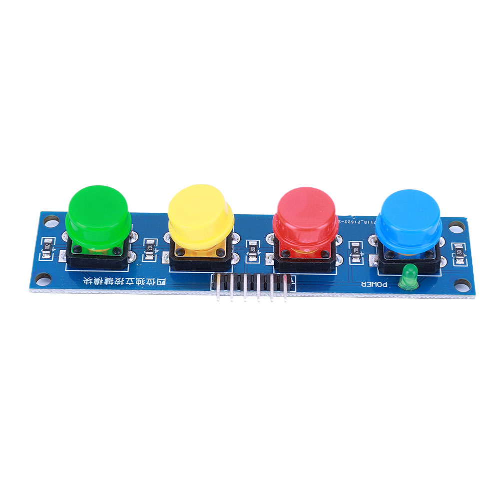 4-unabhängiges Tasten-Touch-Tastenmodul mit Hut- und LED-Anzeige, Tastaturmodul für Arduino oder Raspberry Pi