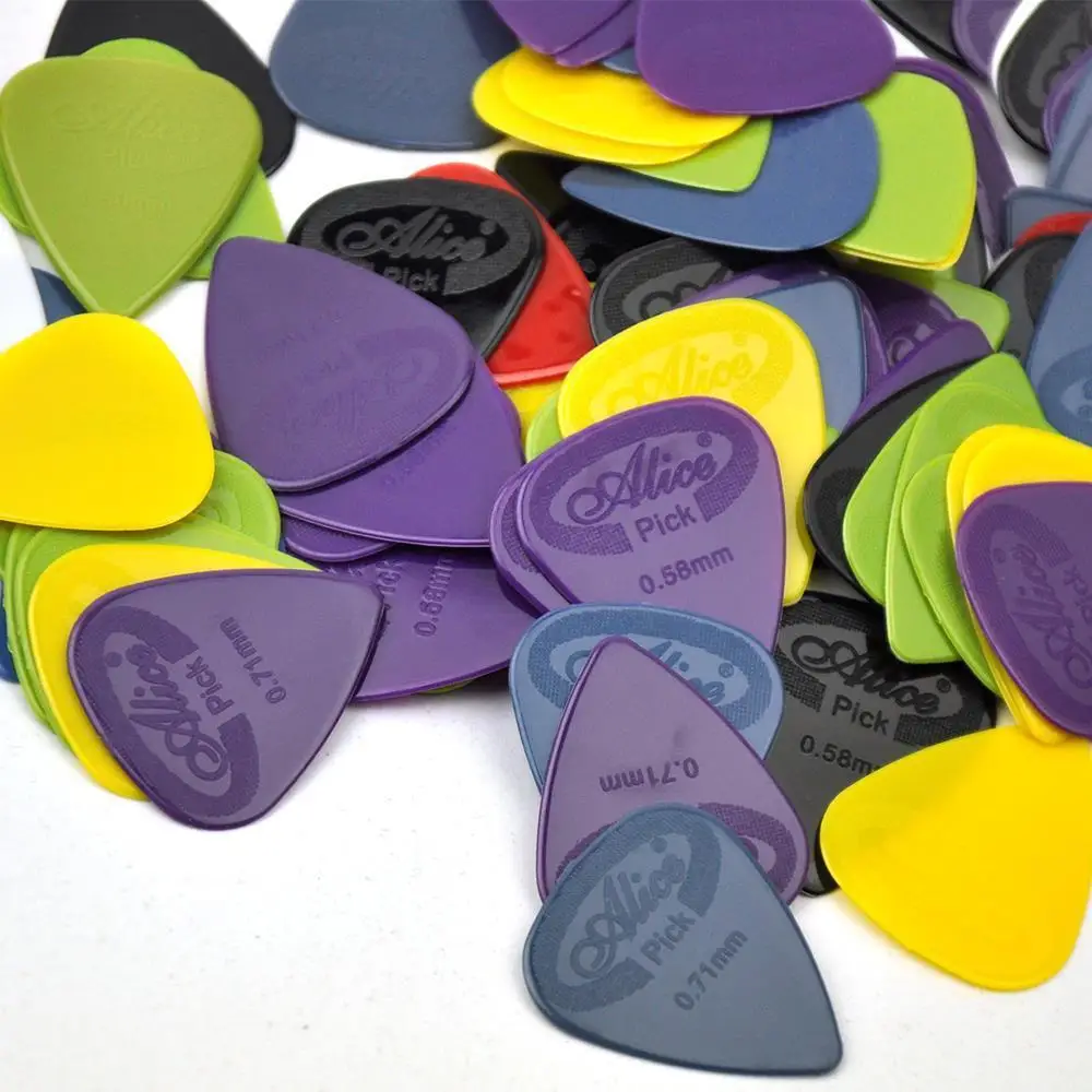 100 Chiếc Alice Guitar Phím Chống Trơn Trượt Chiếu Nylon Điện/Đàn Guitar Phím 6 Độ Dày