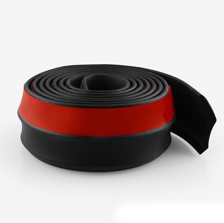 バンパー用ゴムスカートプロテクター,車の窓用,2.5m, 60mm