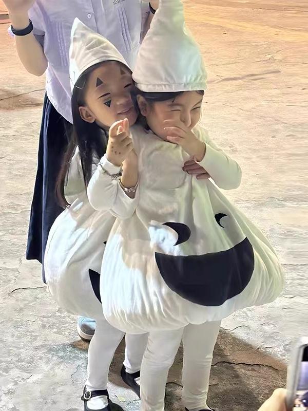 Fsia de Fsma Branco para Crianças, Traje de Performance em Fibra de Poliéster para Dança e Festa à Fsia para Meninas