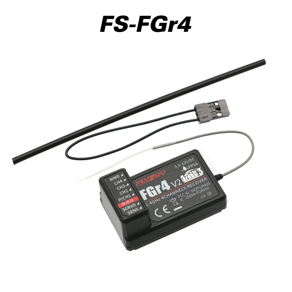 Flysky FGR4 FGR4S FGR4P built-in Single Antenna Bidirectional Receiver PPM/IBUS/PWM For Flysky FS-NB4 Remote Control Components