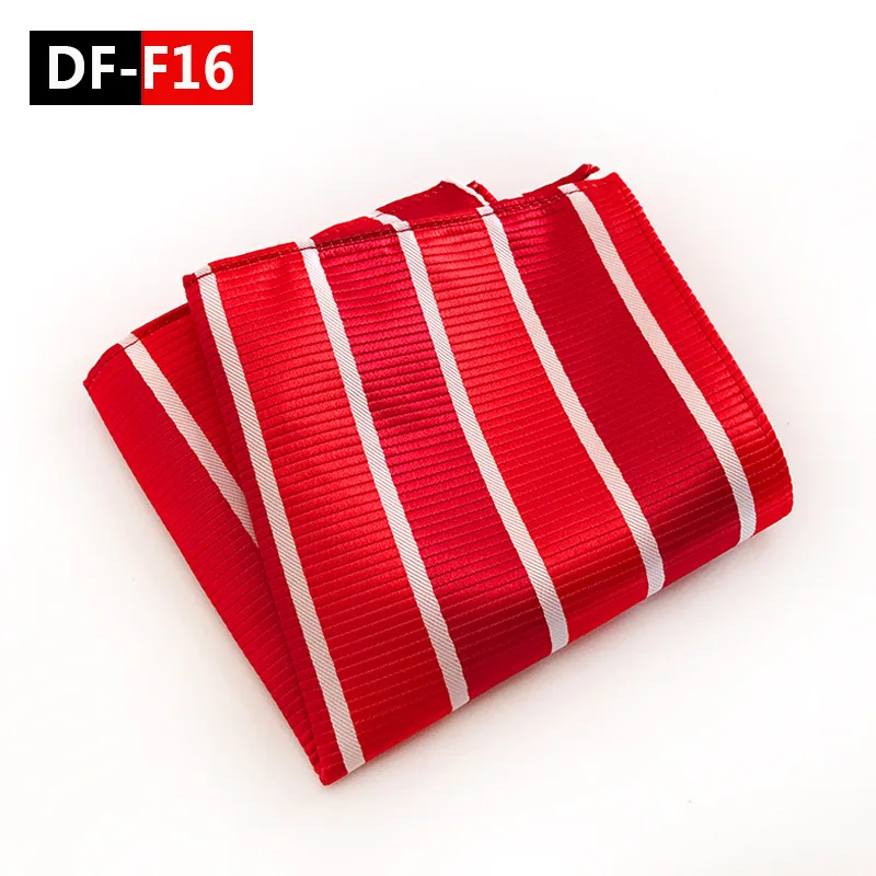 Mouchoir carré haut de gamme en Polyester pour hommes, serviette de mode pour accessoires, rayures formelles, serviette de poche
