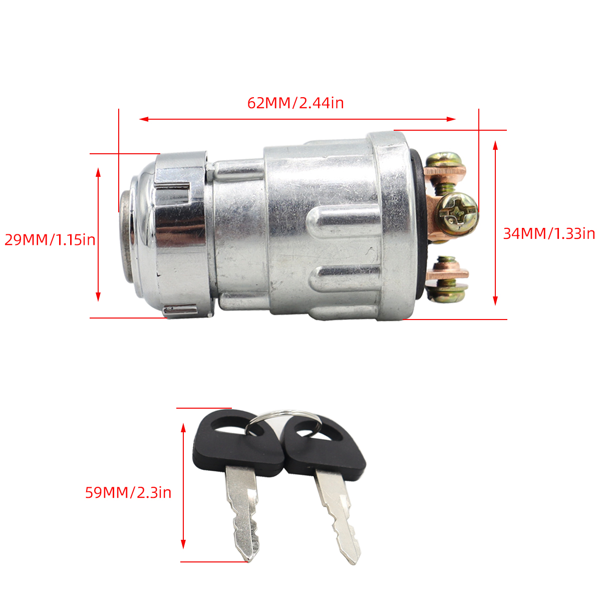 ユニバーサルカーボート 12V 4 ポジション点火オン/オフ/スタート点火スイッチロック 2 キー付きガソリンエンジン農機用