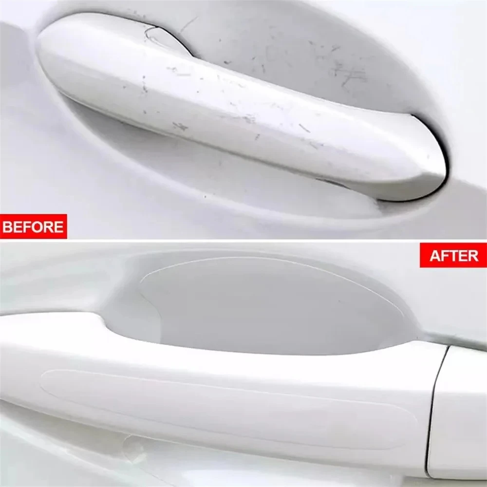 Universal รถประตู Anti-Scratch ป้องกันสติกเกอร์ที่มองไม่เห็นรถประตูสีข้อมือป้องกันฟิล์ม Decals