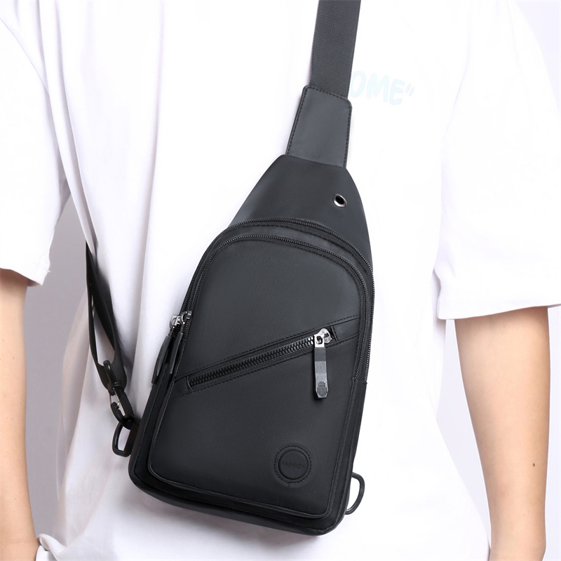 Męska torba crossbody z materiału imitującego skórę, lekka, wytrzymała torba na ramię do użytku na zewnątrz, duża pojemność.