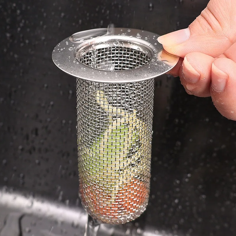 Edelstahl Bodenablauf Filter Mesh Küche Waschbecken Anti-verstopfen Filter Bad Haar Catcher Hause Dusche Sieb Abflüsse Net