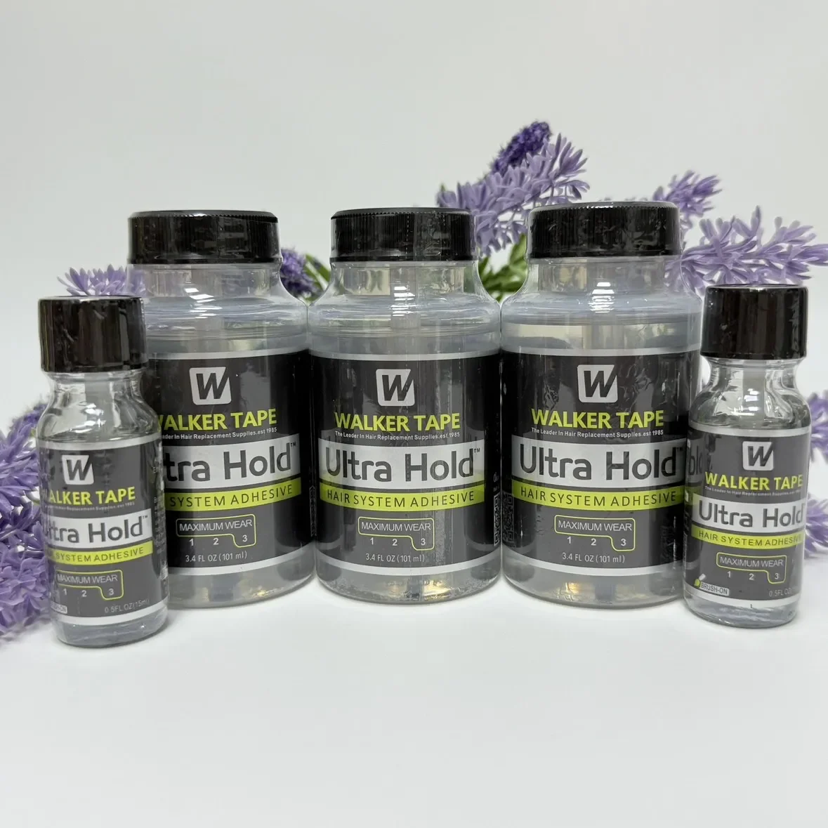 Walker Tape-pegamento de encaje Ultra Hold, 3,4 oz/101ml, resistente al agua, pegamento adhesivo para el cabello, súper pegamento para peluca de encaje/tupé/cierre