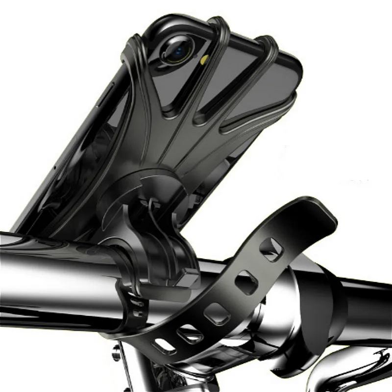 Supporto per telefono cellulare per passeggino Carrozzina girevole universale per bicicletta Supporto per telefono in gel di silice Accessori per passeggino multifunzionali