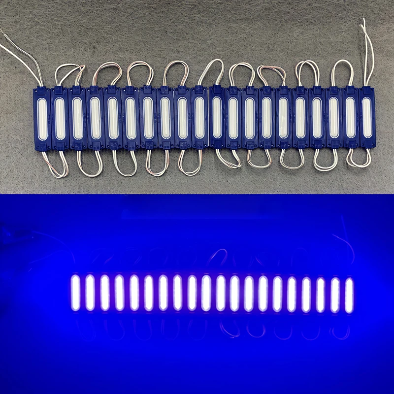 DC24V 20pcs/lot injection with lens COB LED module waterproof LED back light backlight for sign channel letter  2W IP65