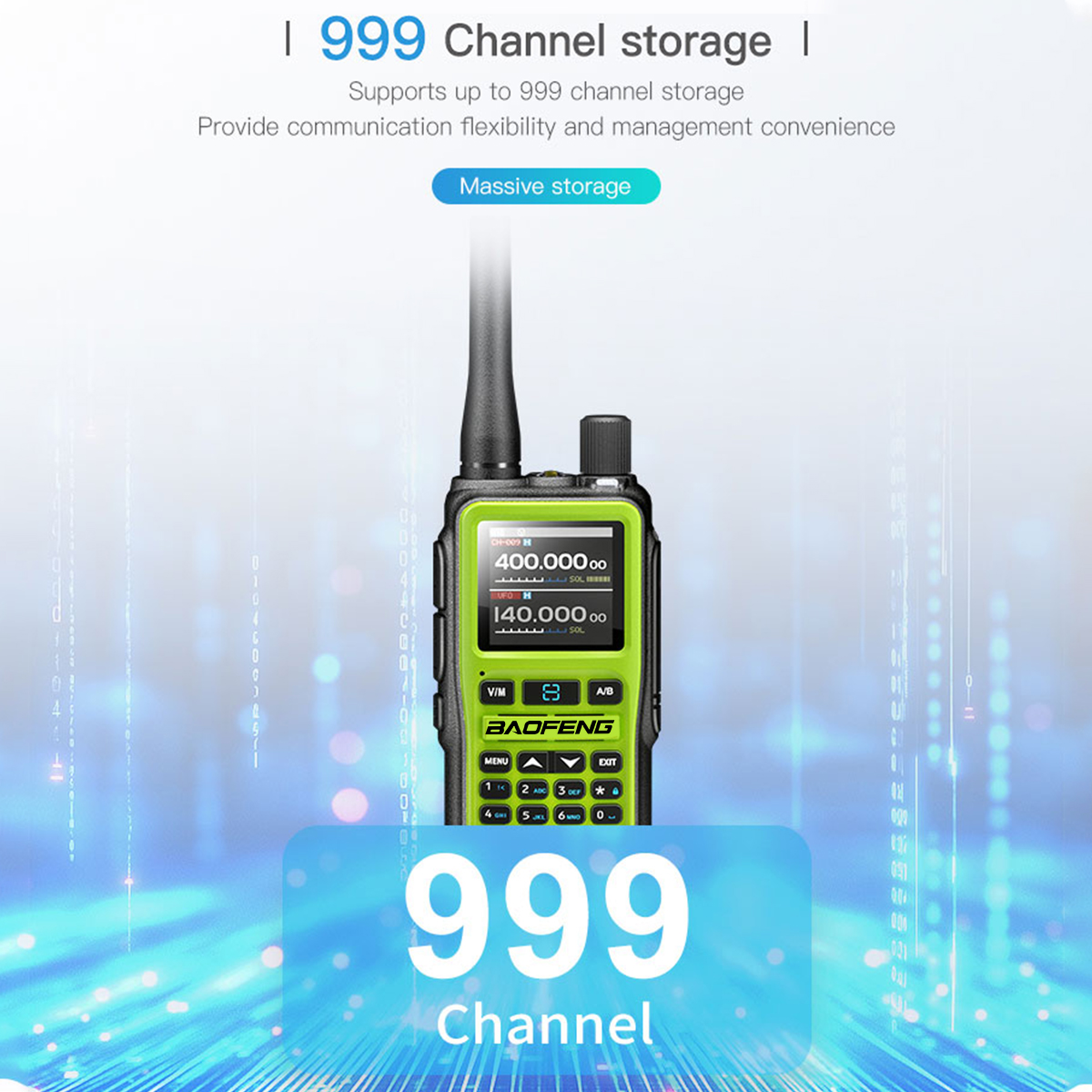 BAOFENG UV-5R Mini Walkie Talkie Multi Band Bluetooth Programming Wireless Copy Frequency 999CH Type-C Long Range Two Way Radio