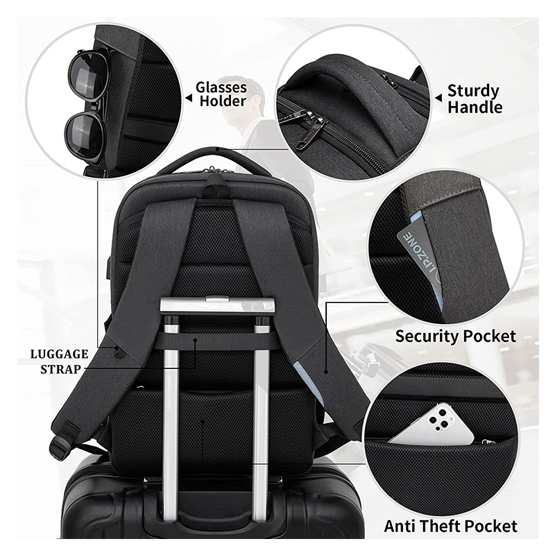 New Men Multifuncion Laptop Backpack Large Capacity Outdoor Travel Backpack Fashion Business Backpack Oxford Waterproof Backpack