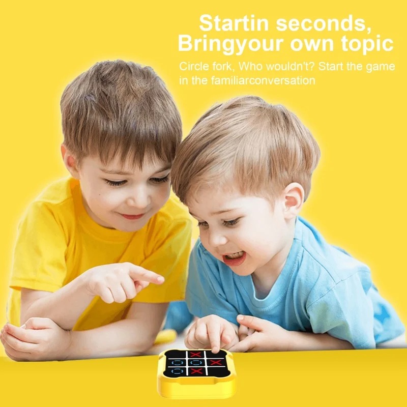 Tic Tac Toe Elektronisch schaakbord Multifunctioneel Kindereducatie Strategiespeelgoed Interactief hersenspel Ouder-kind plezier